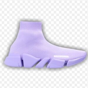 Balenciaga Women's Lavender Sock Sneakers